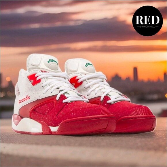 Reebok Court Victory Pump Red Leather Sneakers Shoes - Men\'s Size 9 main image 11